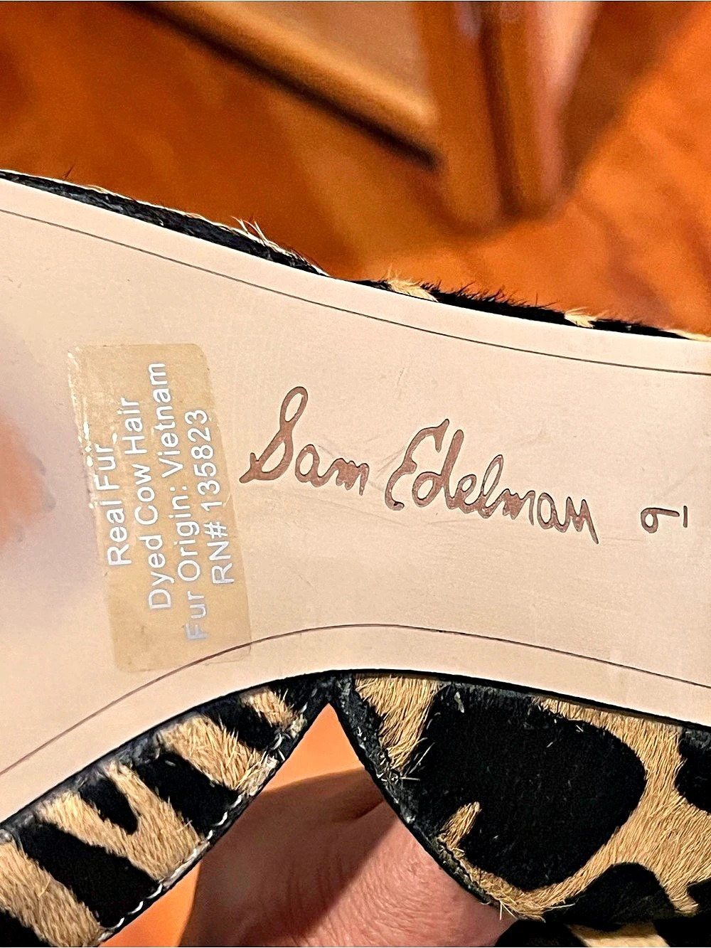 Sam Edelman Rodney d'Orsay Flats Animal Print Flats US 9 - Picture 4 of 5